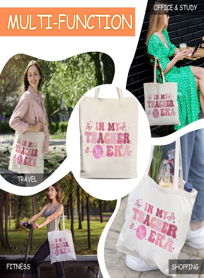 Levitatinyear Teacher Canvas Tote, Retro Tote, Teacher Appreciation Gift, Disco Themed Stuff, Retirement Gifts for Women, Shoulder Bag Gifts - 20 - Image 4